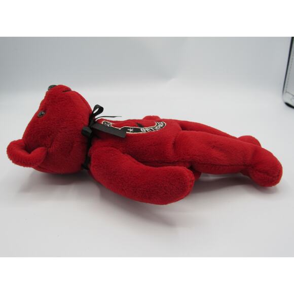 New with Tags 2002 US Open Bethpage Black Red Bear Plush Teddy Bear Club Golf - Picture 6 of 12